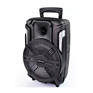 Büyük Speaker Bluetooth Hoparlör Parti Karaoke Mikrofonlu Ses Bombası 26cm Işıklıö8inç Aux/fm/usb/sd