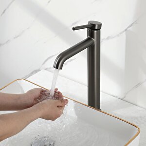 G1006-29 Premium Antrasit Banyo Lavabo Bataryası