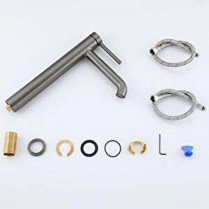 G1006-29 Premium Antrasit Banyo Lavabo Bataryası