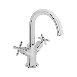 Vitra Origin Classic Lavabo Bataryası Krom A42884 Gümüş