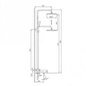 G2406-9 Premium Antrasit Duş Seti