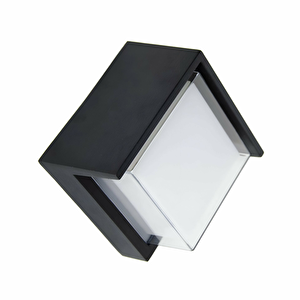 7w Kare Modern Led Aplik / Siyah Kasa - Günışığı