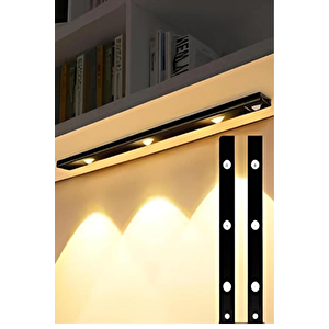 ( Bella ) 10w 40cm Usb Sensörlü Slim Cabinet / Siyah Kasa - Günışığı