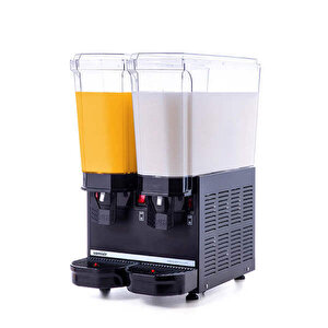 40.mmb Klasik Twin Soğuk İçecek Dispenseri, 20+20 L, Karıştırıcılı, Siyah