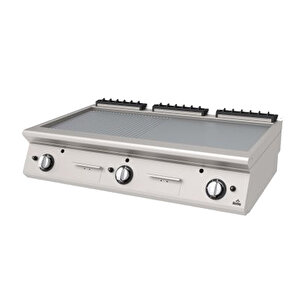 Agi-1273 Nd Izgara Setüstü Yarı Oluklu Yarı Düz 1200x730x300 Mm Lpg/ng