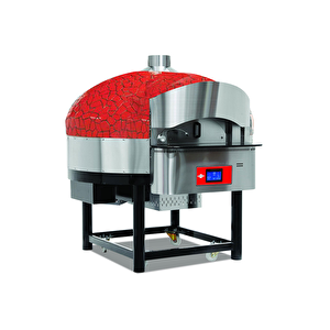 Emp.spo.02-d-rb-ng Dijital Gazlı Döner Taban Pizza Fırını 9 Pizza Kapasiteli - Kırmızı, Siyah Doğalgazlı