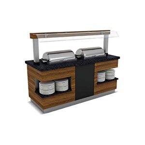 Sml.ssc-n.01 Sümela Sıcak Servis Ünitesi Nefeslikli 1 Chafing Dish
