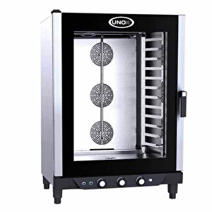 Bakerlux Konveksiyonel Fırın - Buharlı - Manuel (10-40x60 Tepsi Kapasiteli) - Gazlı - Xb 813 G