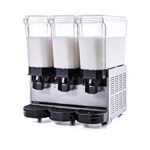 60.mmmi Klasik Triple Soğuk İçecek Dispenseri, 20+20+20 L, Karıştırıcılı, Inox