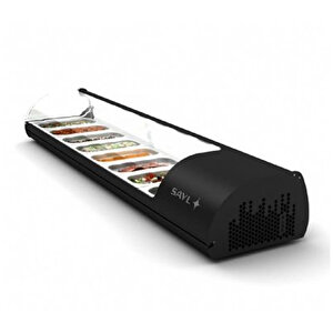 Sayl Vs6n Standart Li·ne Gn 6x1/3-40 Sushi Teşhir Dolabi +2 / +6