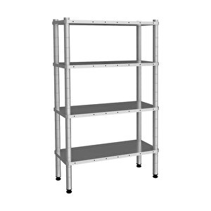 Emp.d.3.6191-18-4 4 Katlı Düz Raflar 61x91x180 Cm Inox 304
