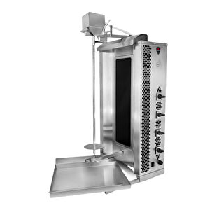 Med-04 4lü Üstten Motorlu Döner Ocağı Elektrikli