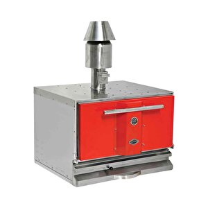 Emp.pkf-50-k Profesyonel Kömürlü Fırın Kırmızı