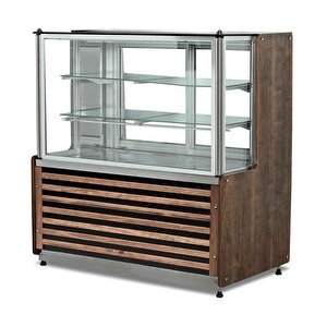Emp.dt.130.n-a Neptün Pasta Vitrini Nötr 130x75x125 Cm Açık Eskitme