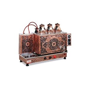 Sistem Ço3tob Tam Otomatik  Çay Ocağı - 3 Demlik Kapasiteli - Bakır Işlemeli - Elk+gaz