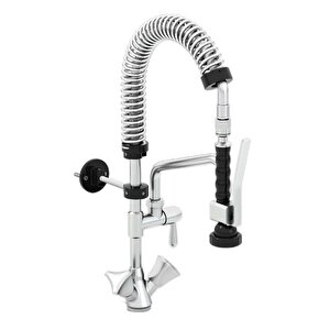 510  Mt06 Deluxe Mini Boy Ön Yıkama Duşu Tezgaha Monte + Ara Musluk