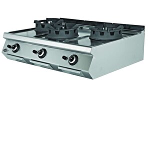 Emp.pls.7wk030 Gazlı Wok Ocağı 3 Brulörlü - Lpgli