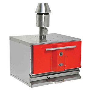 Emp.pkf-40-k Profesyonel Kömürlü Fırın Kırmızı