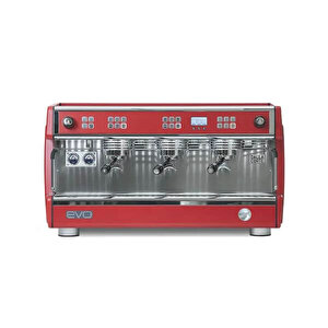 Dalla Corte Evo2-h-3-r Evo2 Hv (3 Gruplu) Kahve Makinesi, Kırmızı