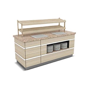 Glt.esu.05 Galata Nötr Servis Ünitesi 180x90x90/150 Cm
