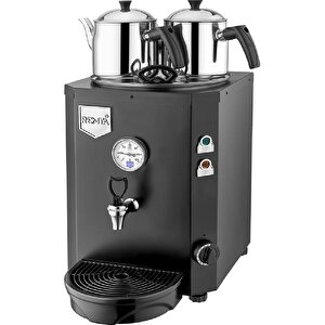 Jumbo Siyah Çay Makinesi 13 Litre-2 Demlik Dahil
