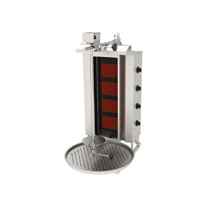 Adgc-4-u Döner Makineleri Gazlı Camlı Üstten Motorlu - 4 Radyanlı - 230 V