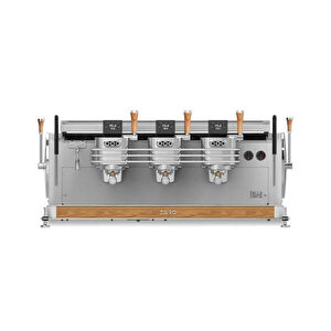 Dalla Corte Zero-3-wo Zero Barista (3 Gruplu) Kahve Makinesi, Beyaz Meşe