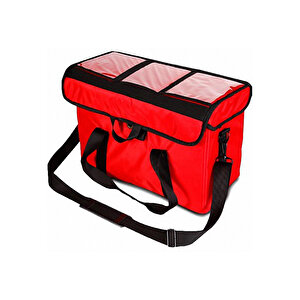 Avatherm Av19 Ekstra Cepli Pizza Çantası Büyük Menü 45x45x20 Cm