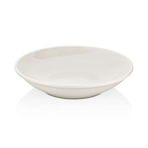 By Bone Fl-25-ck Gastro 25 Cm Çukur Tabak 1300 Cc-beyaz Porselen 6 Adet