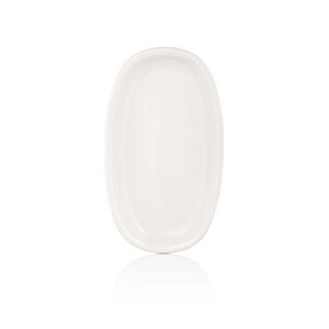 By Bone Zt-15-ov Zest 15 Cm Oval Tabak-beyaz Porselen 12 Adet