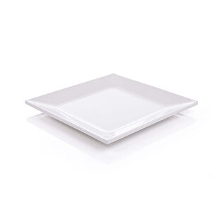 Gmb Nazen K-69 Termoset Kırılmaz-25 Cm Kare Servis Tabağı 30 Adet