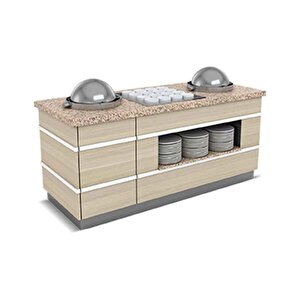 Glt.csu.01 Galata Çorba Servis Ünitesi 1 Çorbalık 140x90x90 Cm