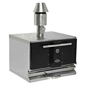 Emp.pkf-40-s Profesyonel Kömürlü Fırın Siyah