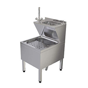 6ev00126 Erginoks Paspas Yıkama Evyesi - 50x70x90 Cm - Sabun Dispenserli