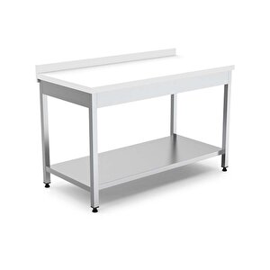 Emp.ptt.70160 Alt Raflı Polietilen Çalışma Tezgahı 160x70x85 Cm