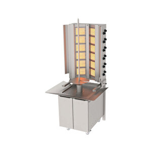 Adg-12-d Döner Makineleri Duvara Monte Gazlı Hareketli Alt Arabalı Alttan Motorlu - 6x2 Radyanlı - 220 V