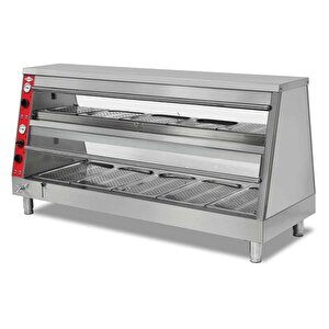 Emp.plc-d-gn51 Elektrikli Isıtmalı Teşhir Ünitesi 2 Katlı 180x69x93 Cm