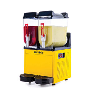 Slush24.y Slush Twin-2li Ice Slush Makinesi-2x12 Litre-sarı