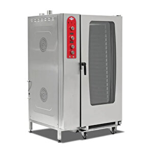 Emp.gkf.40 Plus Konveksiyonel Fırın - Gazlı - 40 Gn-1/1 (20 Gn-2/1) - Kit Arabalı - Doğalgazlı