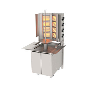 Adg-8-d-s Döner Makineleri Duvara Monte Gazlı Hareketli Alt Arabalı Sabit - 4x2 Radyanlı