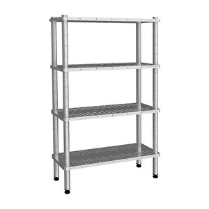 Emp.d.2.36137-18-4-d 4 Katlı Delikli Raflar 36x137x180 Cm Inox 201
