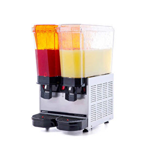 40.ssi Klasik Twin Soğuk İçecek Dispenseri, 20+20 L, Fıskiyeli, Inox