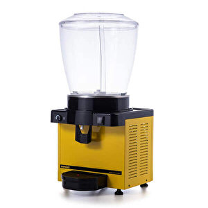 S22.ay Şerbetlik-22 Litre Soğuk Içecek Dispenseri-fıskiyeli-manuel-sarı