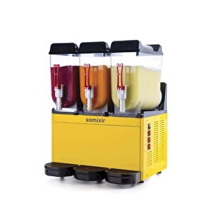 Slush36.y Slush Triple-3lü Ice Slush Makinesi-3x12 Litre-sarı