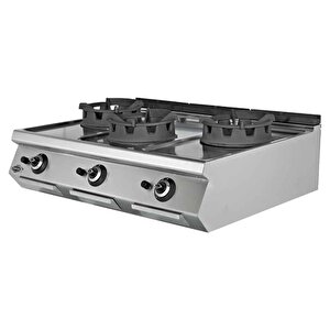 Emp.pls.9wk030 Gazlı Wok Ocağı 3 Brulörlü- Doğalgazlı