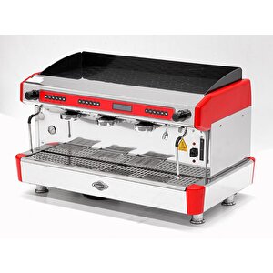 Emp.cpc.3gr-d Espresso Kahve Mak. - 3 Grup - Tam Otomatik - Kırmızı