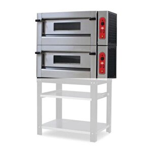 Emp.6+6g Gazlı Pizza Fırını İki Katlı 30 Cm 6+6 Pizza Kapasiteli - Lpgli