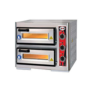 Pf5050de3  Pizza Fırını-çift Katlı-220 V-içi 50x50 Cm