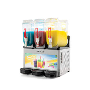 Slush36.ia Slush Triple Allure, Granita, Meyve Suyu Dispenseri, 12+12+12 L, İnox