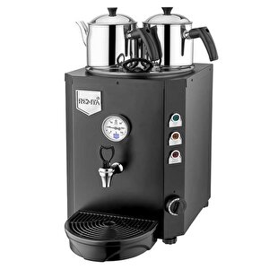 Jumbo Çay Makinesi-23 Litre-2 Demlik Dahil - Şamandıralı (şebeke) Siyah